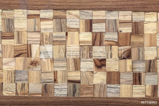 Picture of wood square texture background